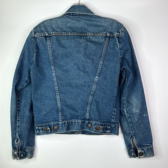 Vintage Rustler Denim Trucker Jean Jacket Size Small - Picture 4 of 10
